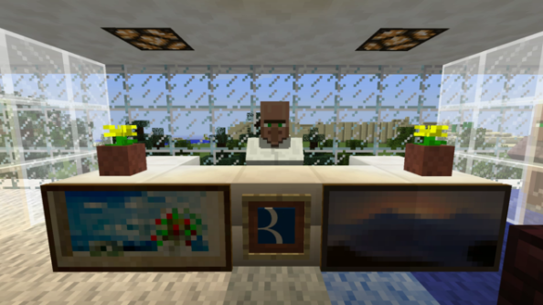 Kids make their dad’s office in Minecraft