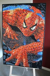 spiderman lego mosaic